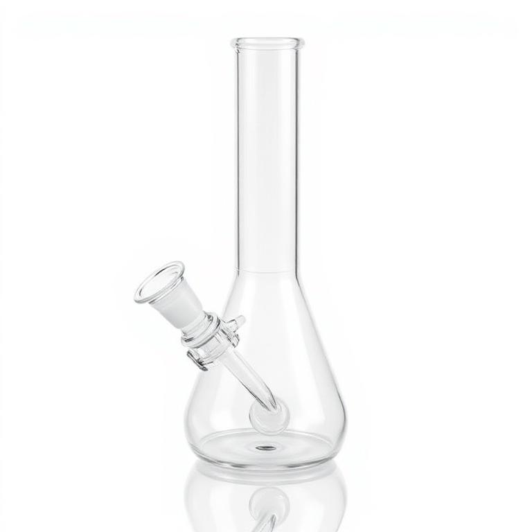 Glass Beaker Water Pipe 10"